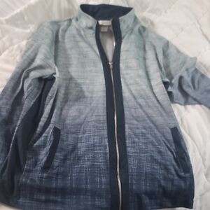 Christopher & Banks Heathered Zip-Up Jacket